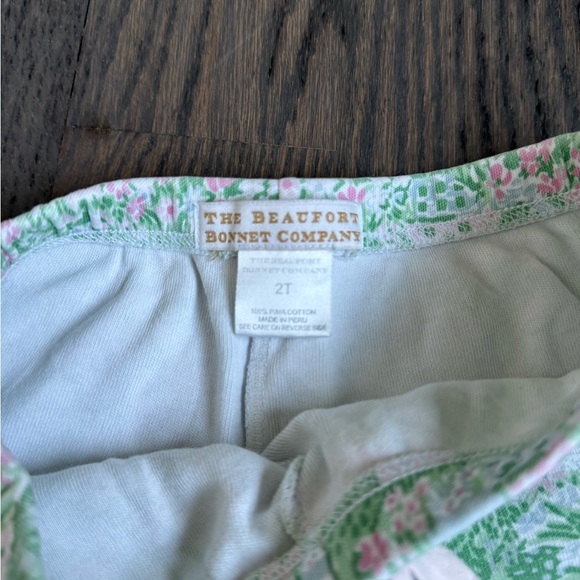 TBBC Girls Green Floral Shorts Size 2T - Picture 3 of 4